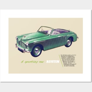 AUSTIN A40 SPORTS - advert Posters and Art